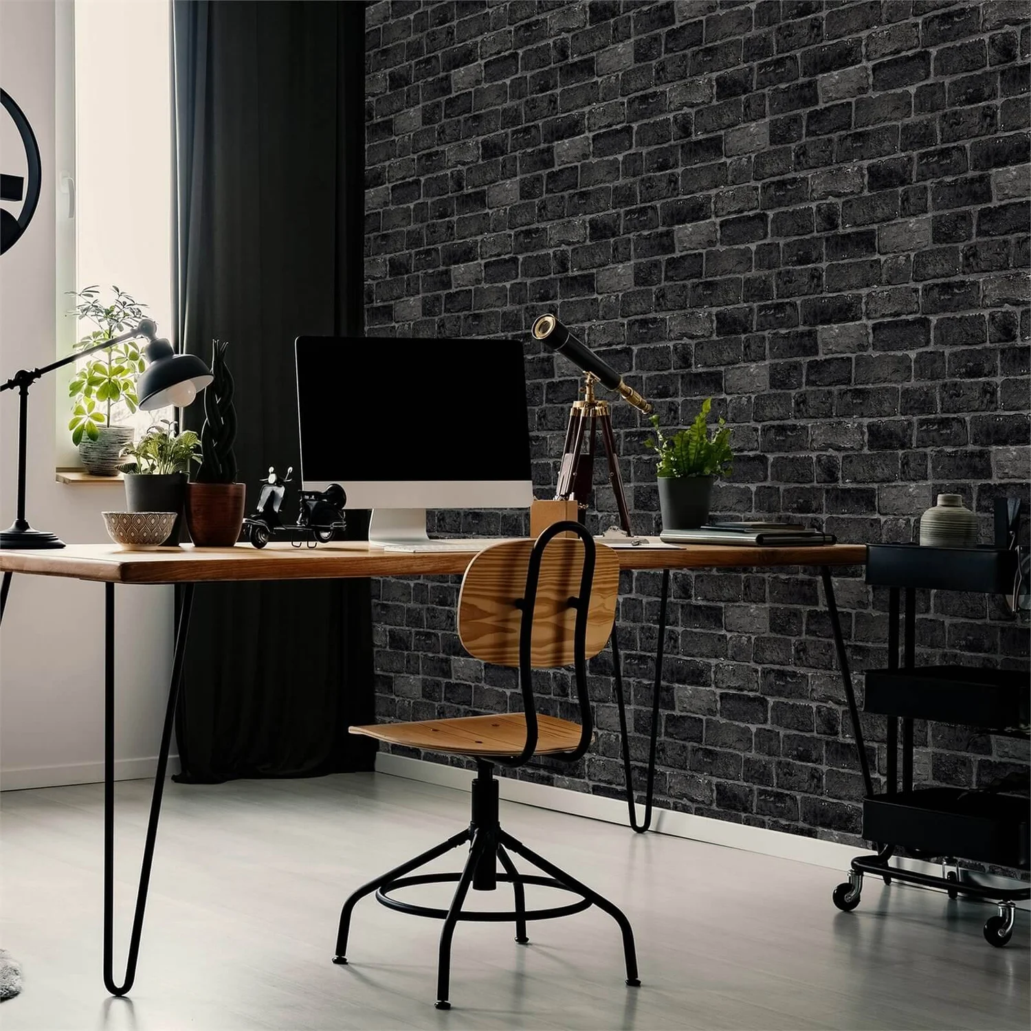 Fresco House Brick Black Wallpaper Fresco House Brick Black Wallpaper -Famous Wallpaper Store 12835581 1124832954079933