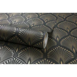 Grandeco Layla Black Wallpaper -Famous Wallpaper Store 12839835 1654875696560847