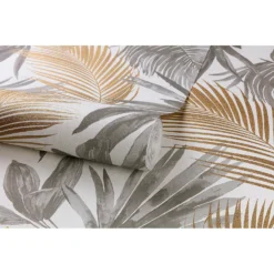 Grandeco Wild Palms Paste The Wall Wallpaper - Charcoal -Famous Wallpaper Store 12839846 2094875694032291