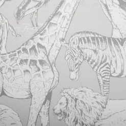 Superfresco Easy Jungle Animals Grey Wallpaper -Famous Wallpaper Store 12841090 5614833227365410