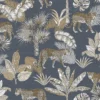 Grandeco Life Jungle Fever Leopard Charcoal Wallpaper -Famous Wallpaper Store 12843892 2114872846662352