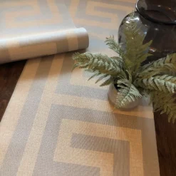 Belgravia Giorgio Beige Greek Key Wallpaper -Famous Wallpaper Store 12954566 1674858551988545