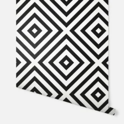 Arthouse Geometric Diamond Mono Wallpaper -Famous Wallpaper Store 12961407 4664856733432966