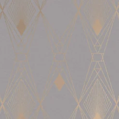 Next Deco Geometric Grey Wallpaper -Famous Wallpaper Store 13827410 1424969275445041