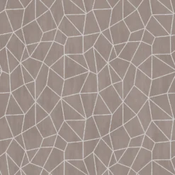Galerie Geometric Metallic Taupe Large Wallpaper Sample