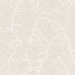 Galerie Palm Leaf Taupe Large Wallpaper Sample