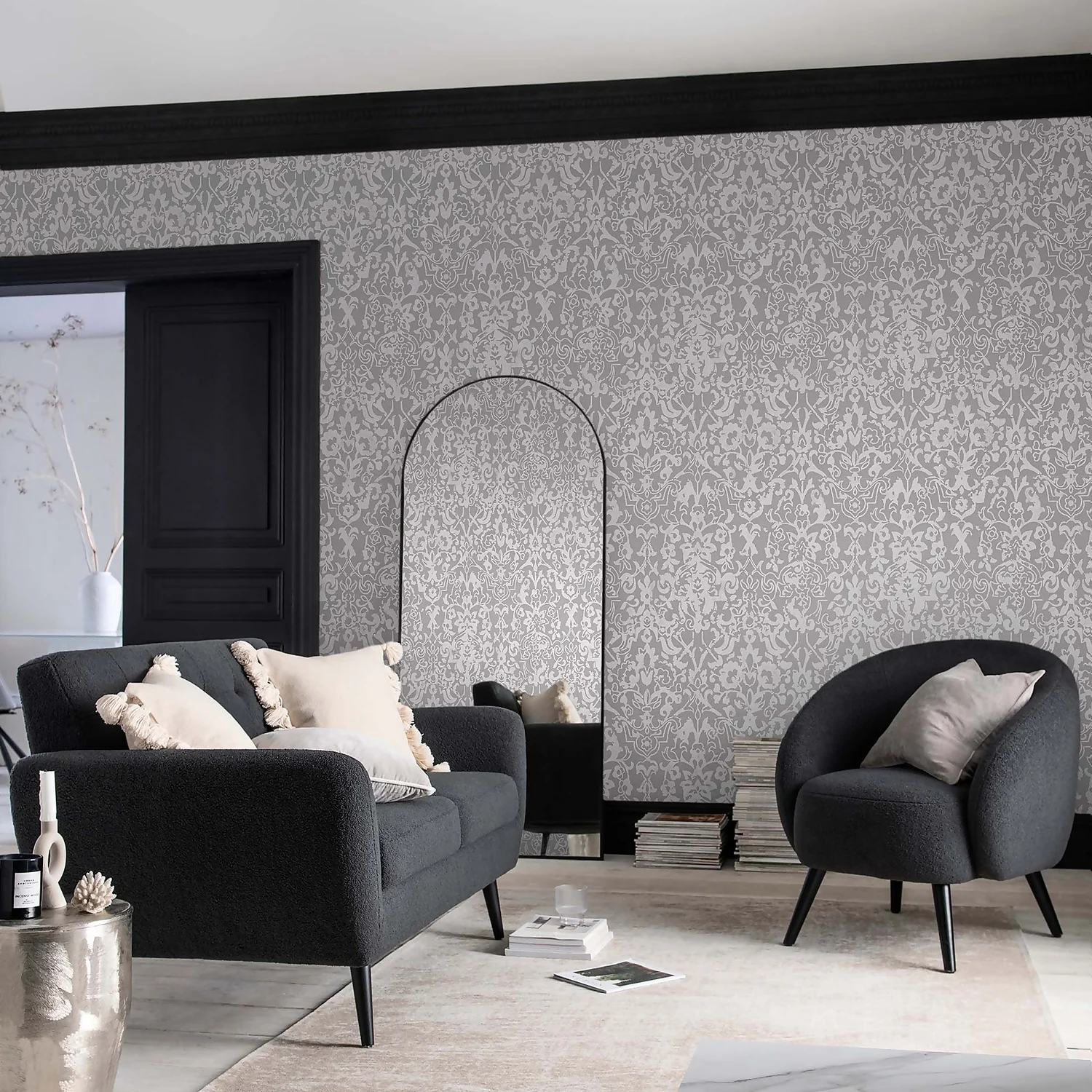 Next Majestic Damask Grey Wallpaper Next Majestic Damask Grey Wallpaper -Famous Wallpaper Store 13956009 1954998025912314