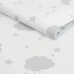 Next Moon & Stars Grey Wallpaper -Famous Wallpaper Store 13956083 1434998026217777