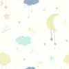 Next Moon & Stars Pastel Wallpaper -Famous Wallpaper Store 13956085 1574998026130519