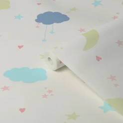 Next Moon & Stars Pastel Wallpaper -Famous Wallpaper Store 13956085 2064998026269296