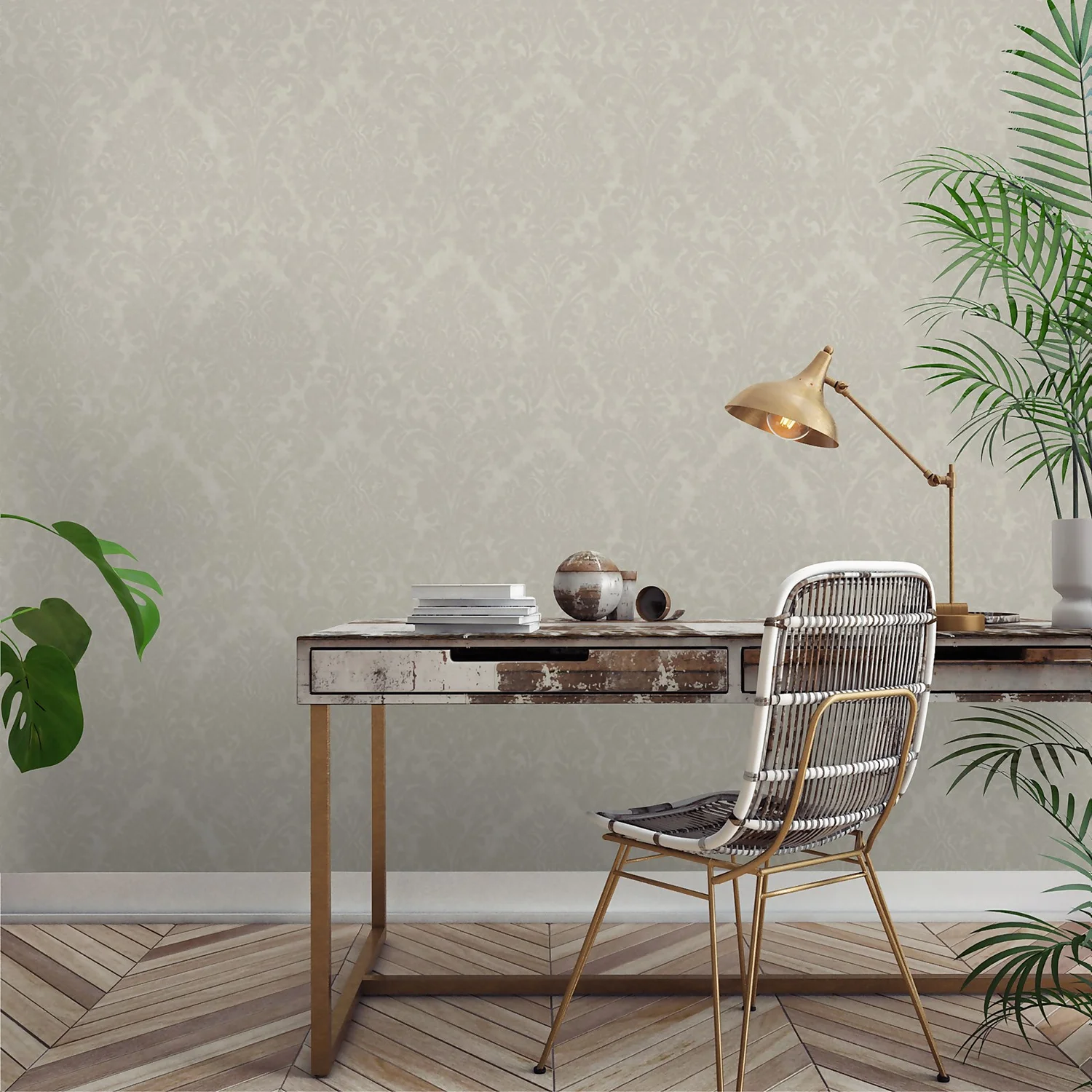 Grandeco Chenille Damask Cream Textured Mid Sheen Wallpaper Grandeco Chenille Damask Cream Textured Mid Sheen Wallpaper -Famous Wallpaper Store 13980234 1735000057554935