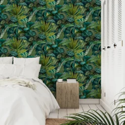 Grandeco Tropical Vista Green Textured Matt Wallpaper -Famous Wallpaper Store 13980246 9054998777328920