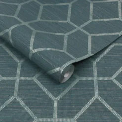 Boutique Asscher Geo Teal Wallpaper -Famous Wallpaper Store 13991824 1955003723748489