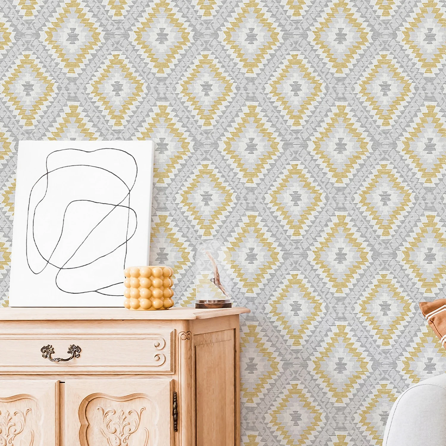 Superfresco Colours Aztec Geo Grey and Ochre Wallpaper Superfresco Colours Aztec Geo Grey And Ochre Wallpaper -Famous Wallpaper Store 13991827 4925003725871247