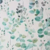 Fresco Watercolour Green Leaves White Grey Wallpaper
