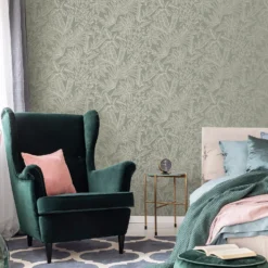 Boutique Paradise Sage Wallpaper -Famous Wallpaper Store 13991831 1645003724724905