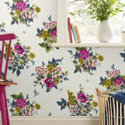 Joules Floral Crème Wallpaper -Famous Wallpaper Store 13991835 4295003725121289