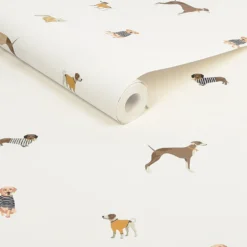 Joules Harbour Dogs Crème Wallpaper -Famous Wallpaper Store 13991838 1935003724253695