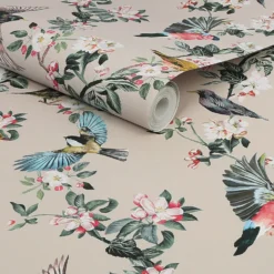 Joules Handford Garden Birds Antique Crème Wallpaper -Famous Wallpaper Store 13991839 7525003722991526