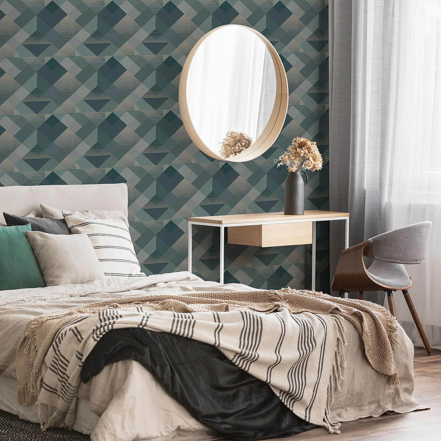 Superfresco Easy Kaleidoscope Emerald Wallpaper Superfresco Easy Kaleidoscope Emerald Wallpaper -Famous Wallpaper Store 13991892 1455003725839762