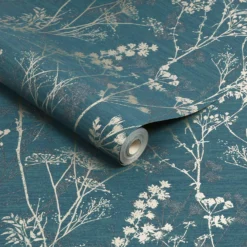 Superfresco Colours Hedgerow Teal Wallpaper -Famous Wallpaper Store 13991911 9475003726414031